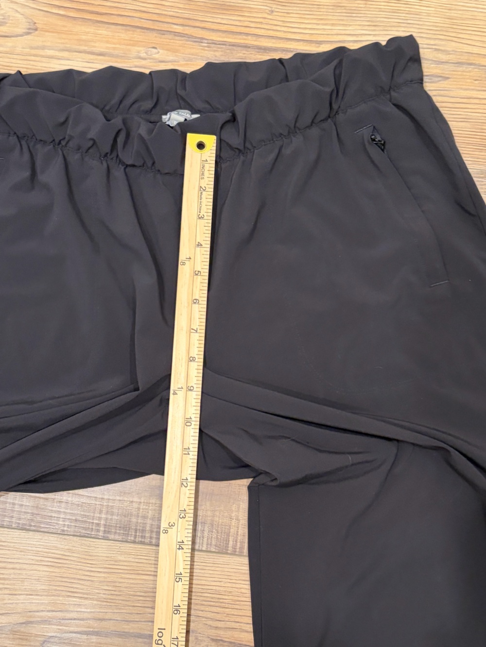 Talbots Black Pull-On Capris hem Detail zipper pockets Sz X1 relaxed fit comfy - Picture 9 of 15